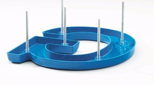 Stud letter mounting