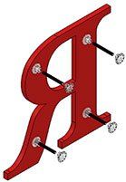 COMBINATION ALL PLASTIC LETTERS