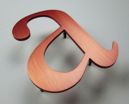 Flat Cut Copper Letters