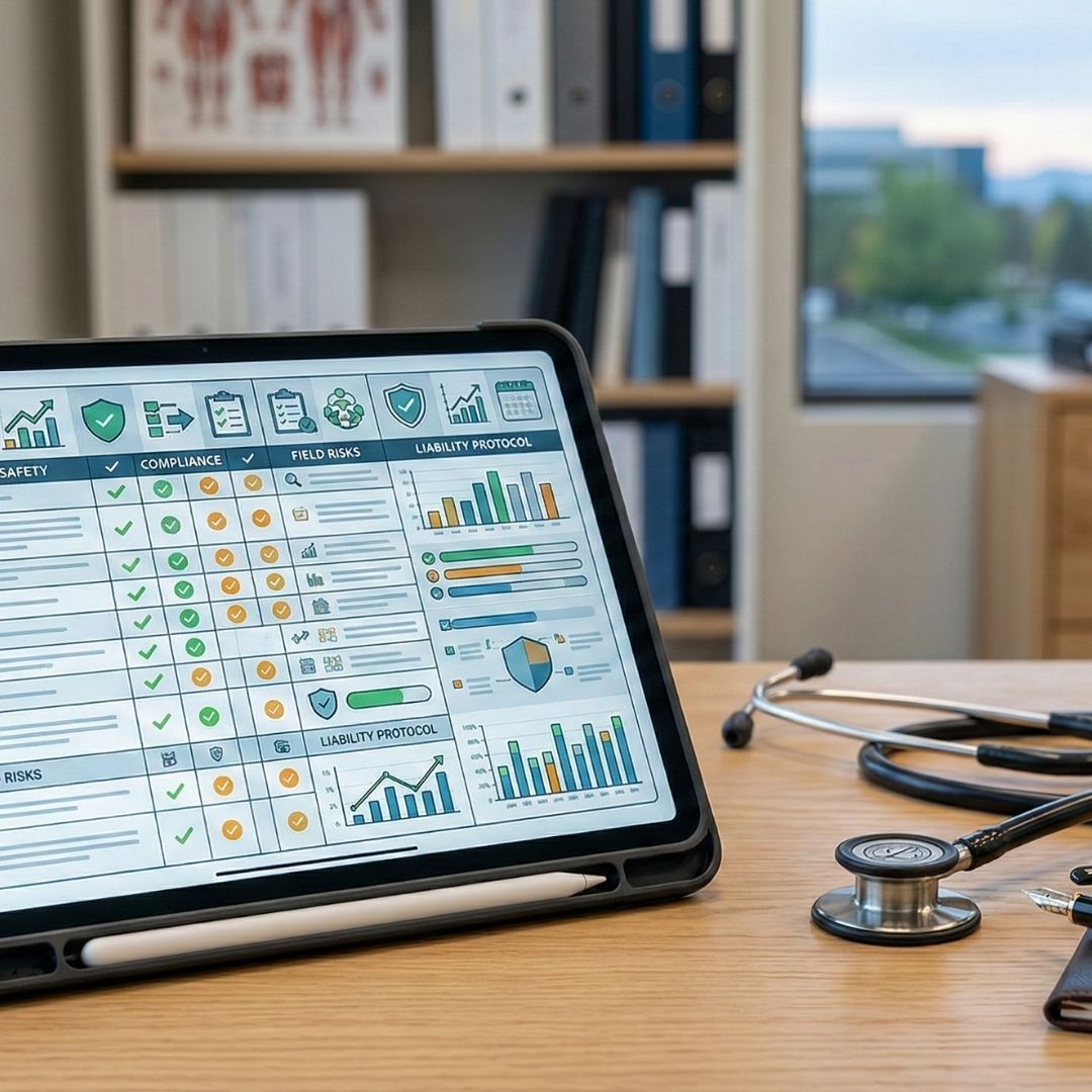 Interior commercial space showing safety features and industry occupancy.