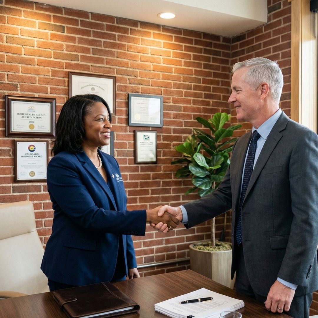 Professional reviewing documents for claims management and risk analysis.