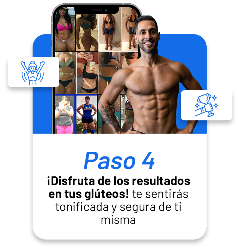 A man without a shirt is standing next to a cell phone.