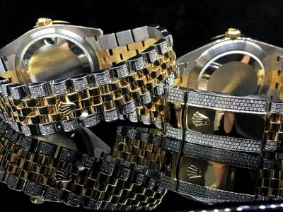 Diamond set Rolex strap