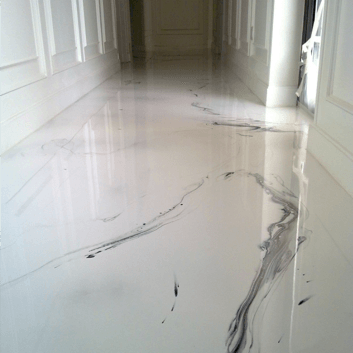 marble resin floor