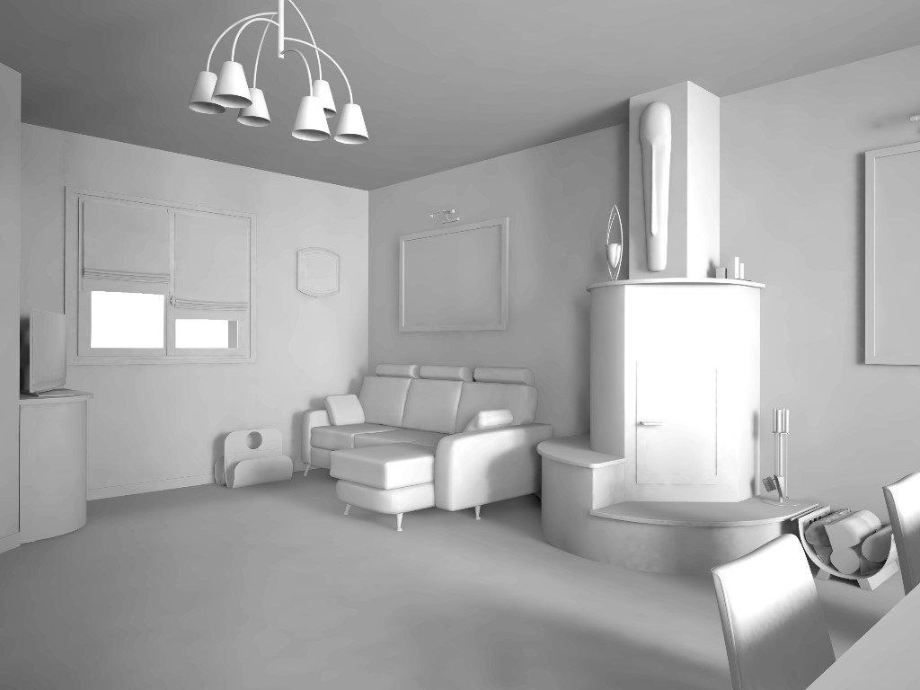 all white resin seamless walls and floors