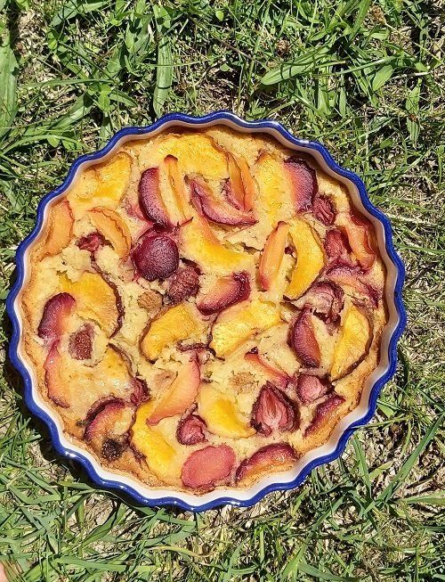 Lynn’s favourite Custard Tart with seasonal juicy tree ripened unbruised fruit from the Marlborough
