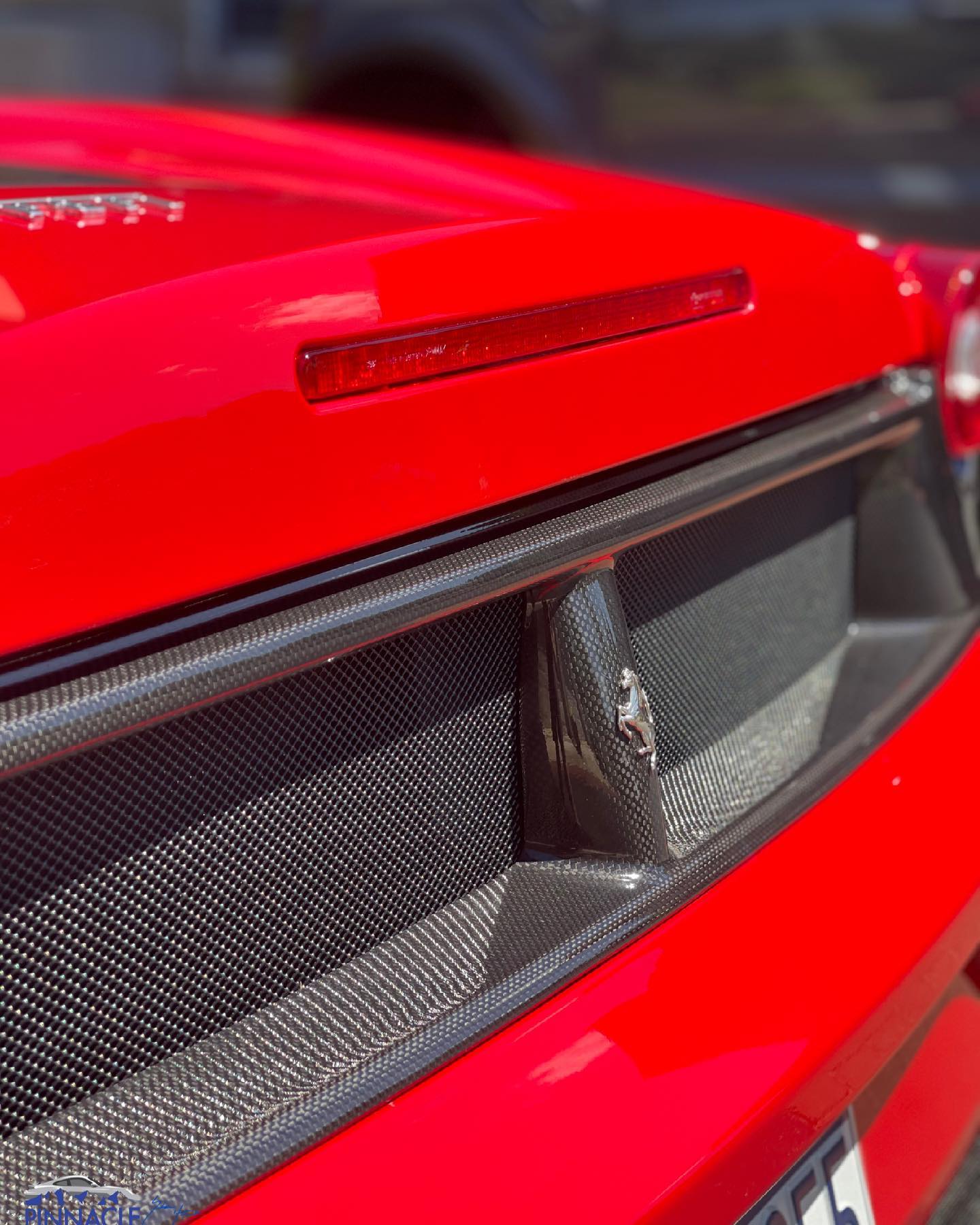 Red Ferrari Front View — Lehigh Valley, PA — Pinnacle Luxury Car Care