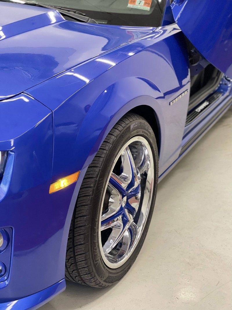 Blue Car Wheels — Lehigh Valley, PA — Pinnacle Luxury Car Care