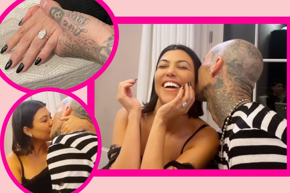Kourtney Kardashian has confirmed her engagement to Travis Barker with a romantic post on Instagram