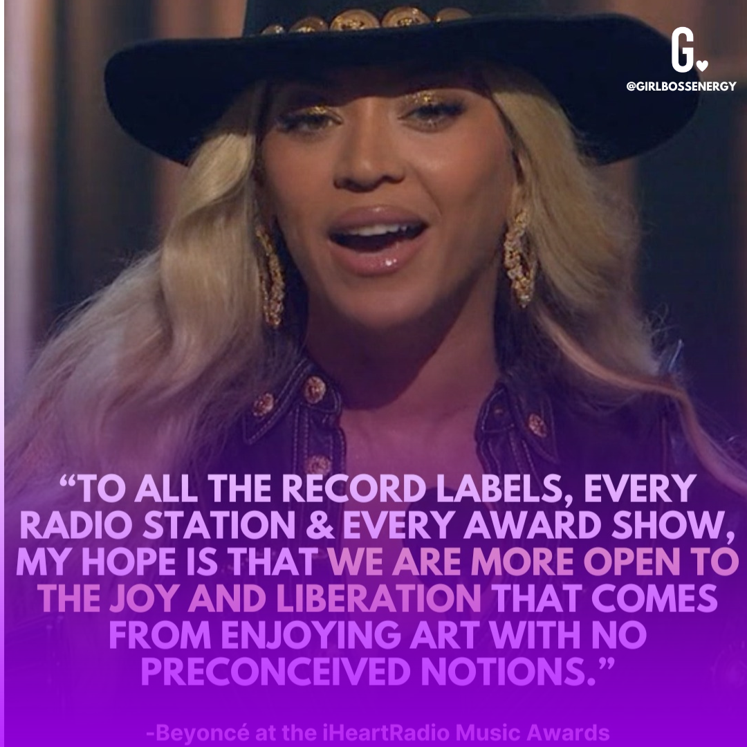 Beyoncé Encourages Embracing Art's Joy as She Accepts Innovator Prize at 2024 iHeartRadio Music Awards
