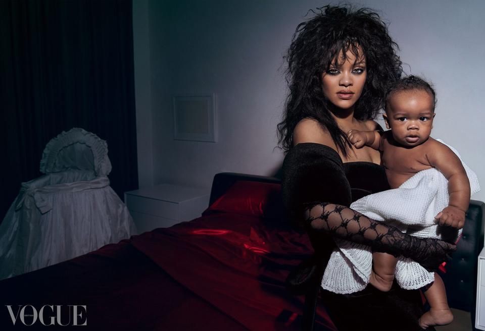 Rihanna's Baby Boy, 9 Months, Joins Her and A$AP Rocky on British 'Vogue' Cover — See the Photos!
