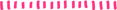 Uma fileira de listras rosa e brancas sobre um fundo branco.