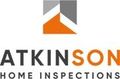 Logo for Atkinson Home Inspections: geometric house icon in orange and gray above the company name.