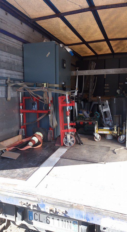 cassaforte pronta per essere trasportata