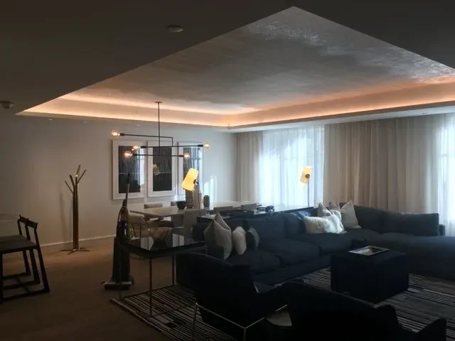 light in living room
