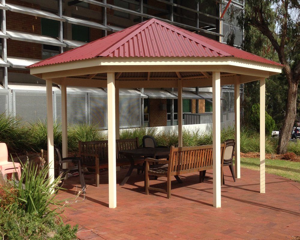 Shingled Gazebo Installation — Chipping Norton, NSW — Breeze Gazebos & Huts