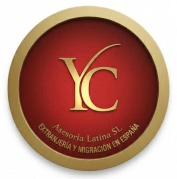 Logotipo de Asesoría Latina: letras “CV” con banderas de colores, sobre fondo rojo.