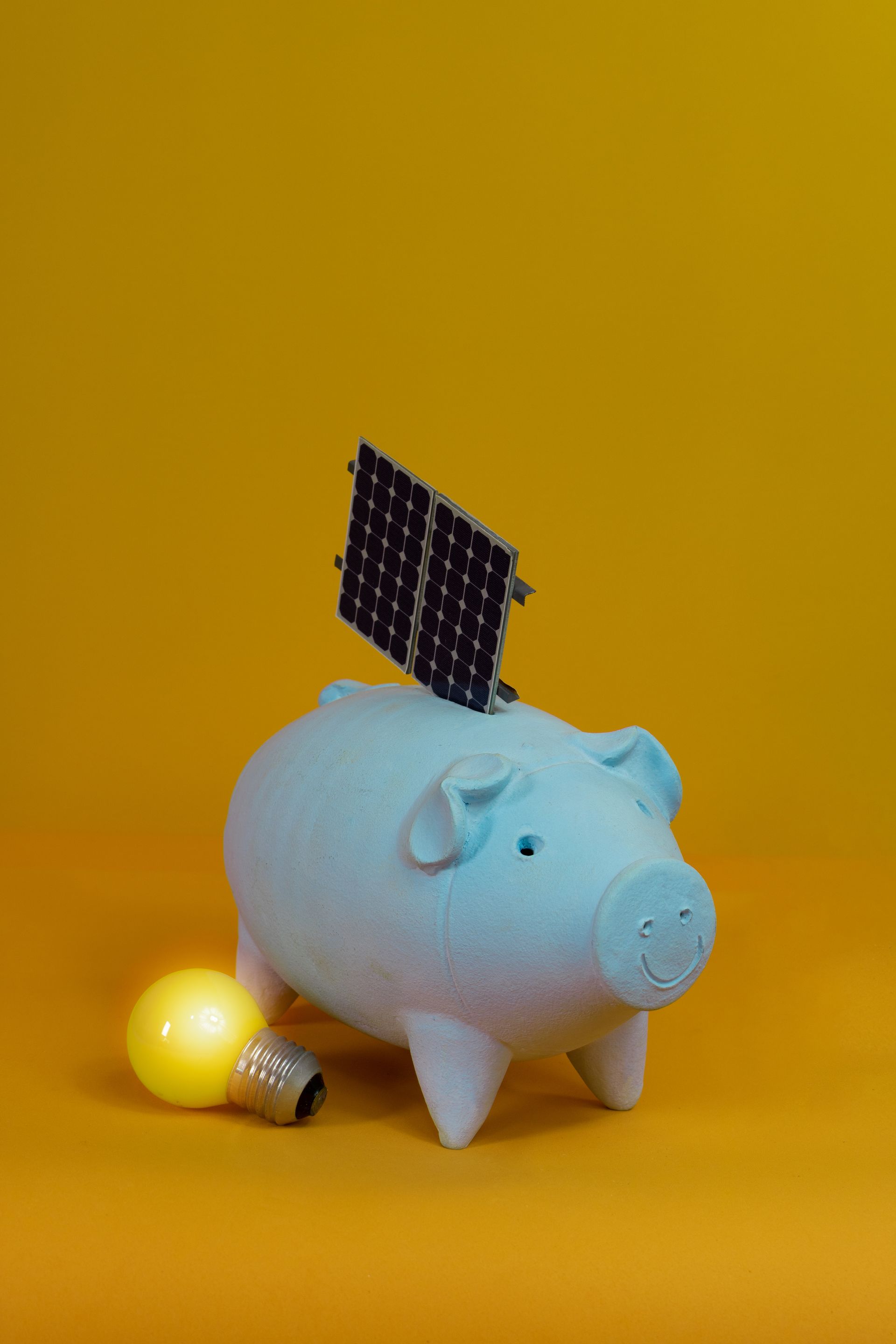 piggy bank depicting cost savings through the use of alternative power systems