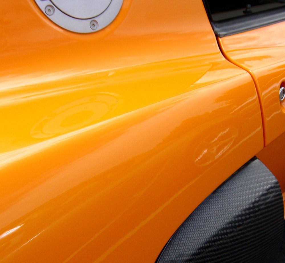 Shiny Orange Car Body — Melbourne, VIC — Nunawading Panels