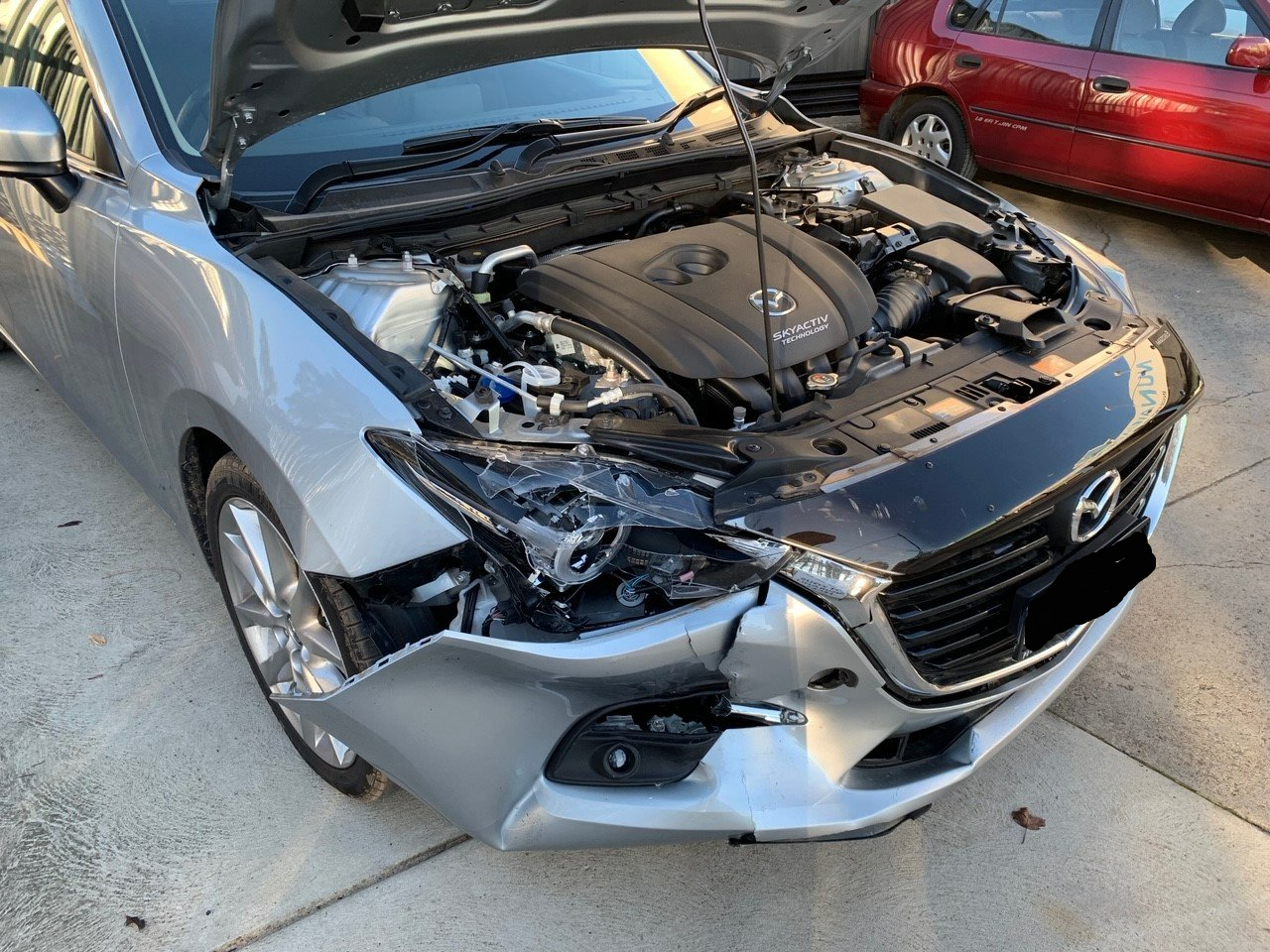 Before Gray Mazda Repair — Melbourne, VIC — Nunawading Panels