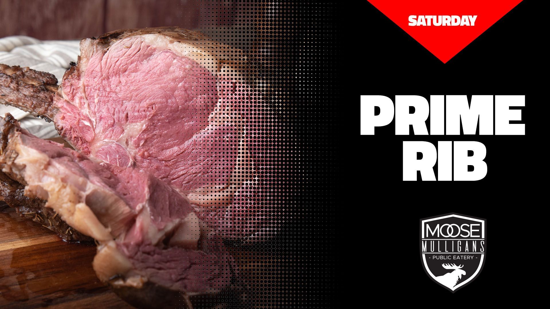 Grilled steak with pink interior next to text 