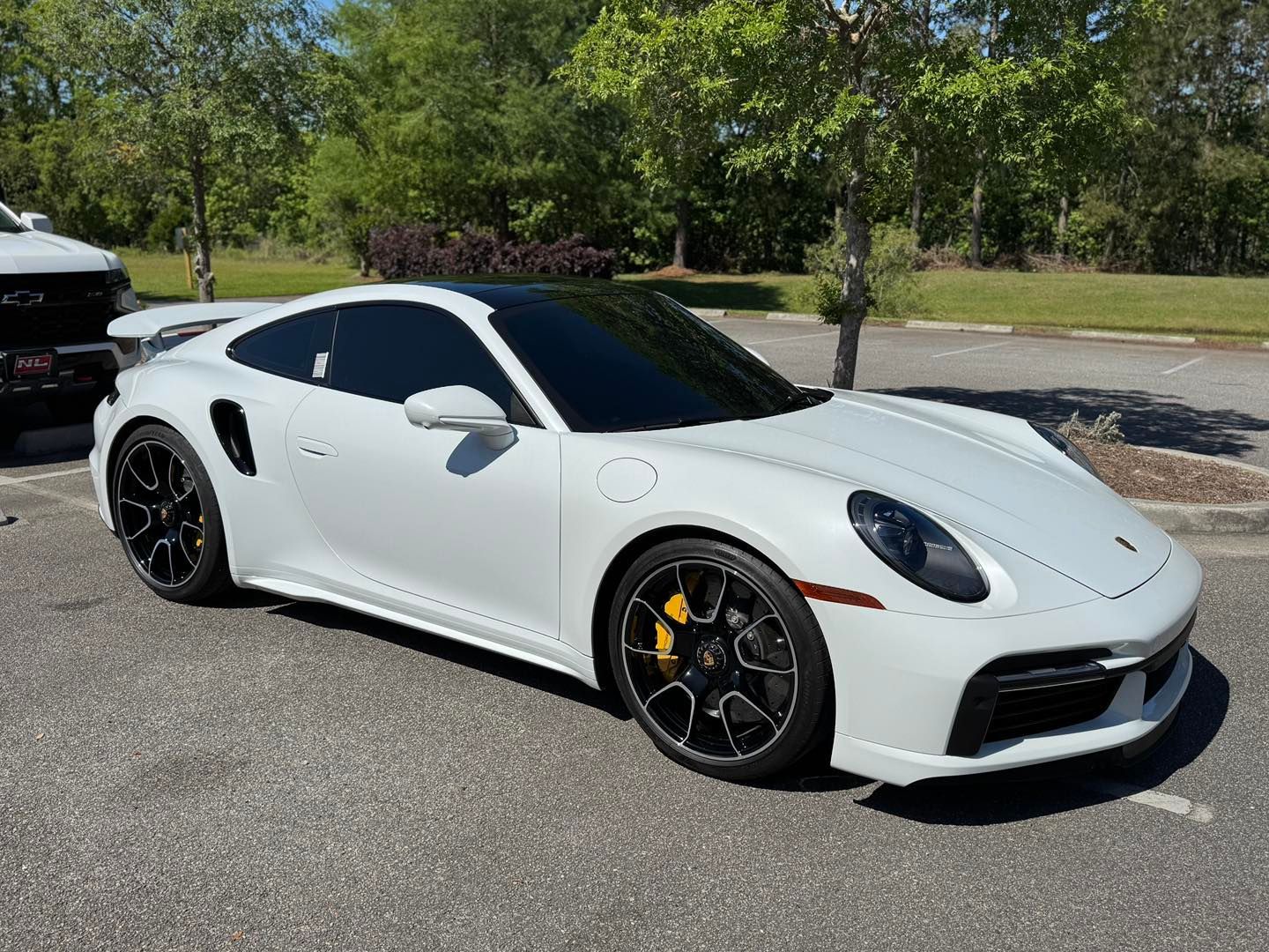 Ceramic Coating on white car