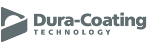 Dura-Coating Technology logo with stylized gray icon and gray text on white background