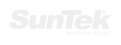 SunTek Window Films logo. Light gray text on a white background.