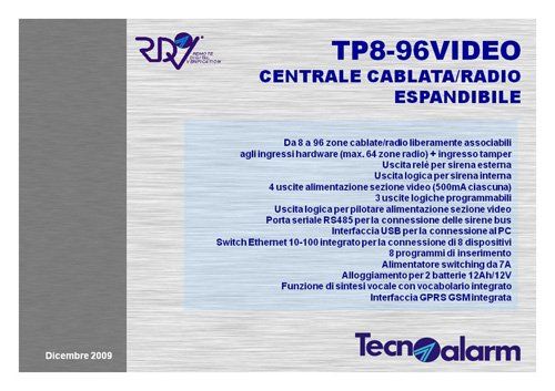 Caratteristiche centrale cablata