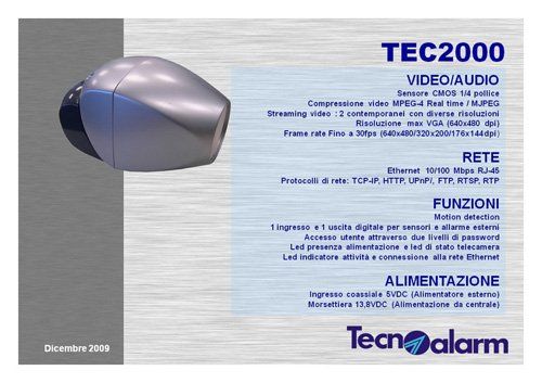 Sistema di allarme video audio