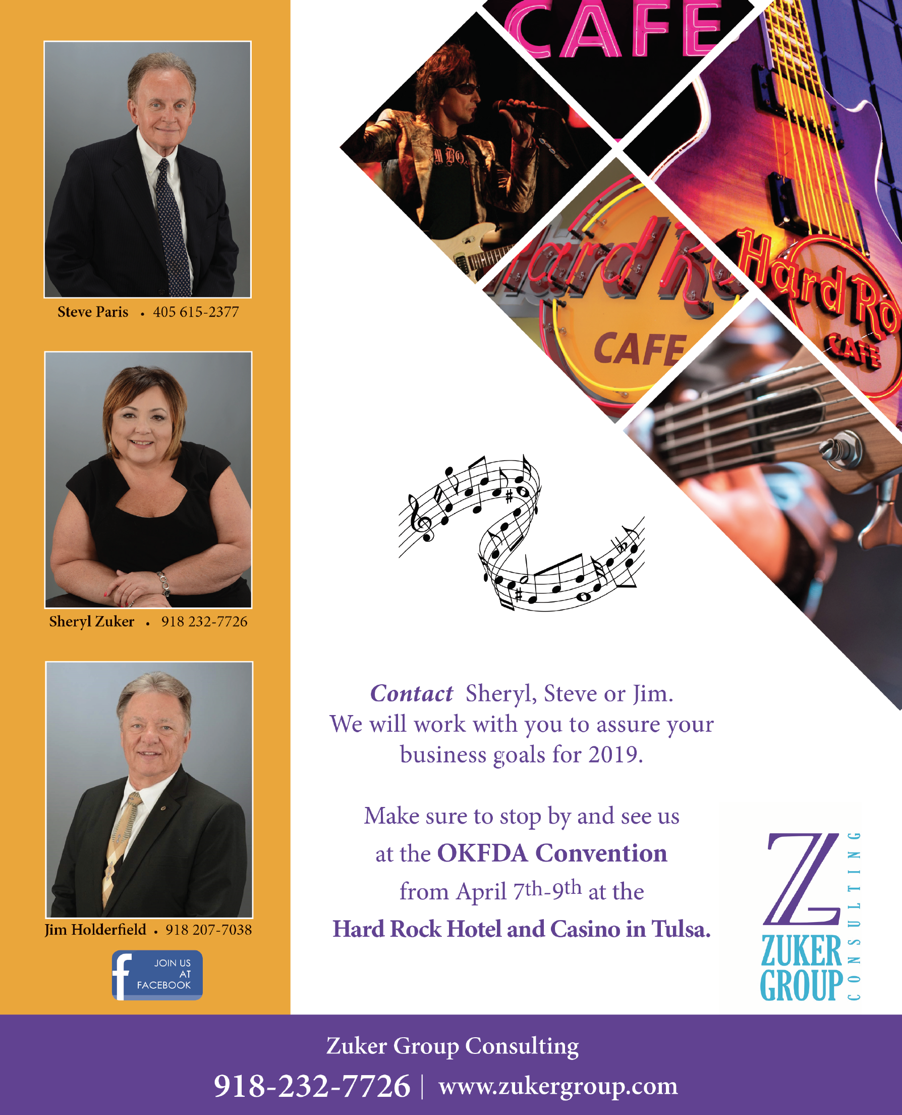 An advertisement for hard rock cafe shows a man and a woman