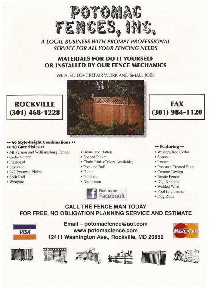 fence brochure 1 - custom fences in Rockville, MD