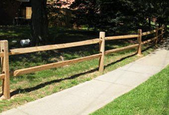 split rail fence  - custom fences in Rockville, MD