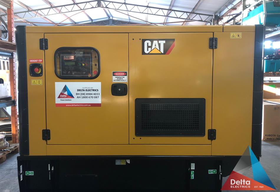a cat generator is sitting in a warehouse .