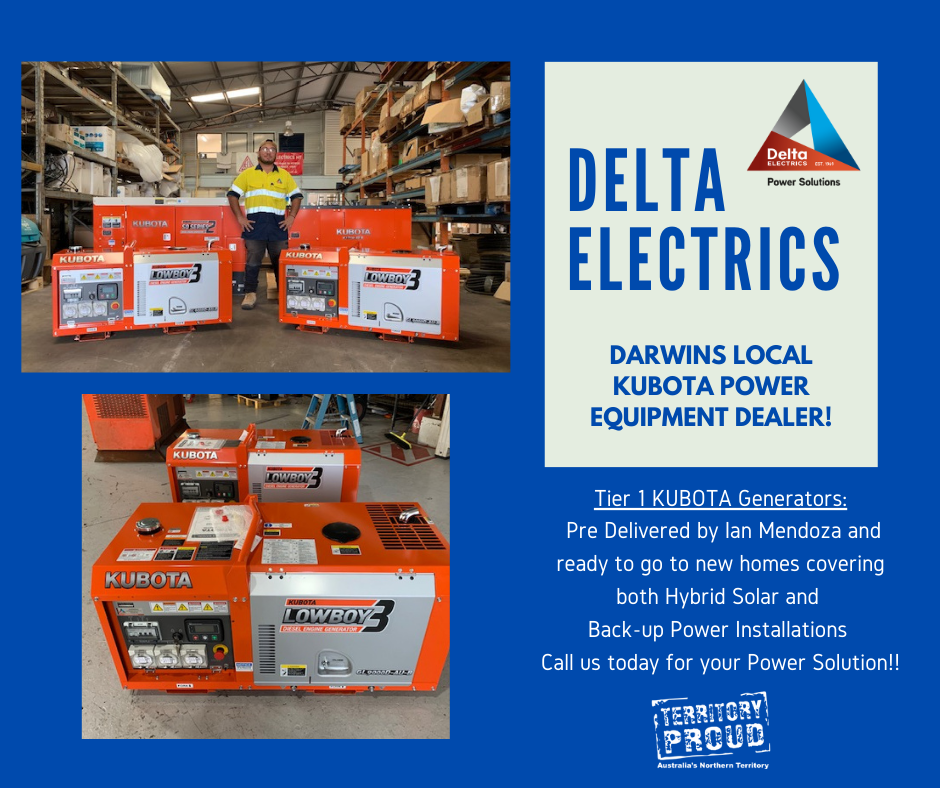 delta electrics is a darwins local kubota power equipment dealer