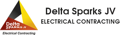 a logo for delta sparks jv electrical contracting