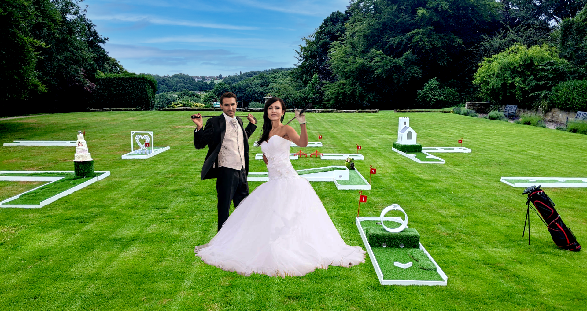 Wedding-Theme-Crazy-Golf-Hire by Ace Party
