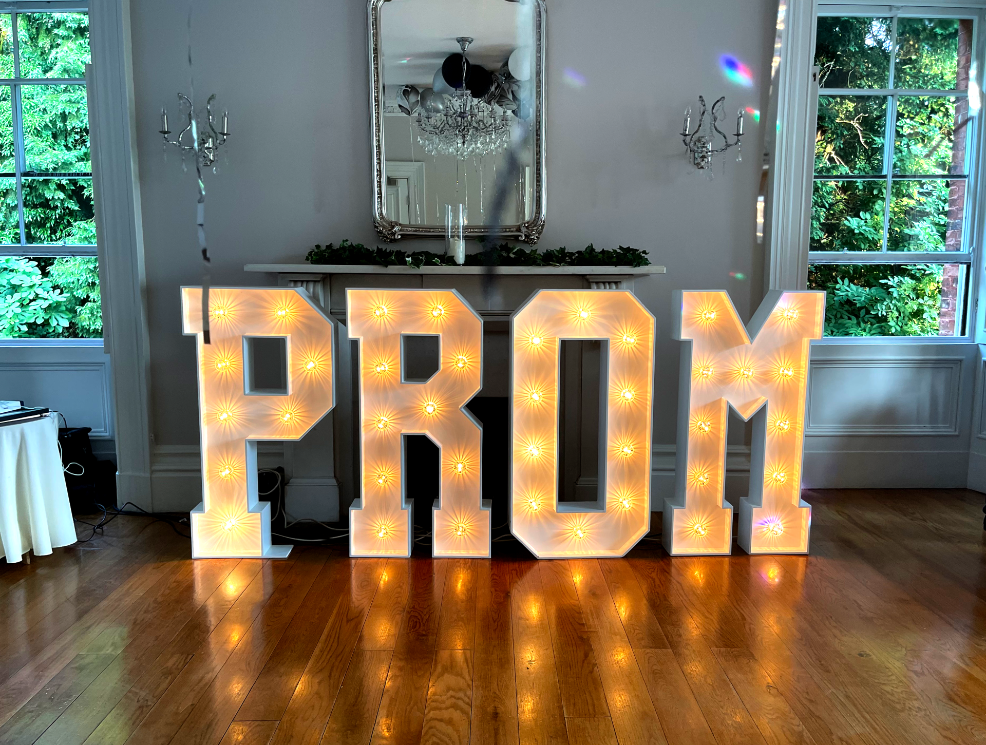 School Prom Light Up Letters by Ace Party