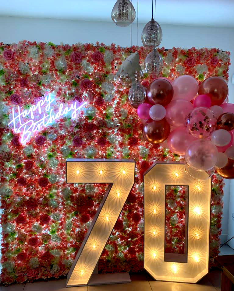 Light Up Numbers and Balloon Garland - Ace Party