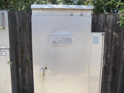 Pressure Steam Services — AFTER - Removed Vandalism on Steel Container in Citrus Heights, CA