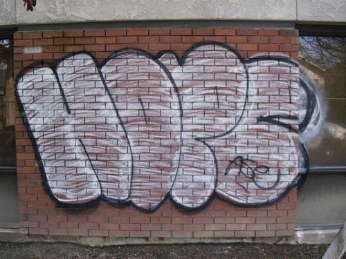 Commercial Parking Cleaning — BEFORE - Wall Graffiti in Citrus Heights, CA