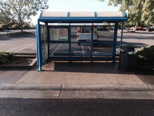 High Pressure Cleaning Services — Power Washed Waiting Shed in Citrus Heights, CA