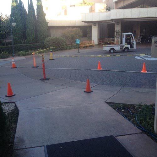 J & A Steam Cleaning — Power Washed Brick Flooring in Citrus Heights, CA