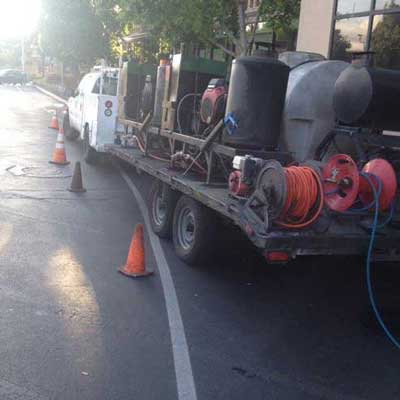 Power Washing Near Me — Service Truck with Steam Tanks in Citrus Heights, CA