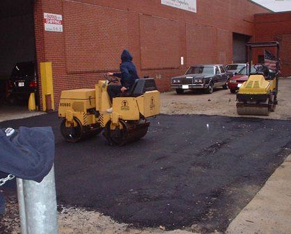 Asphalt Working with Machinery — Asphalt Paving Contractor in Germantown, MD