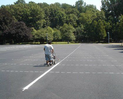 Asphalt Striping — Asphalt Paving Contractor in Germantown, MD