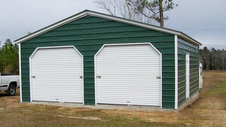 Texwin Steel Garage Green & White