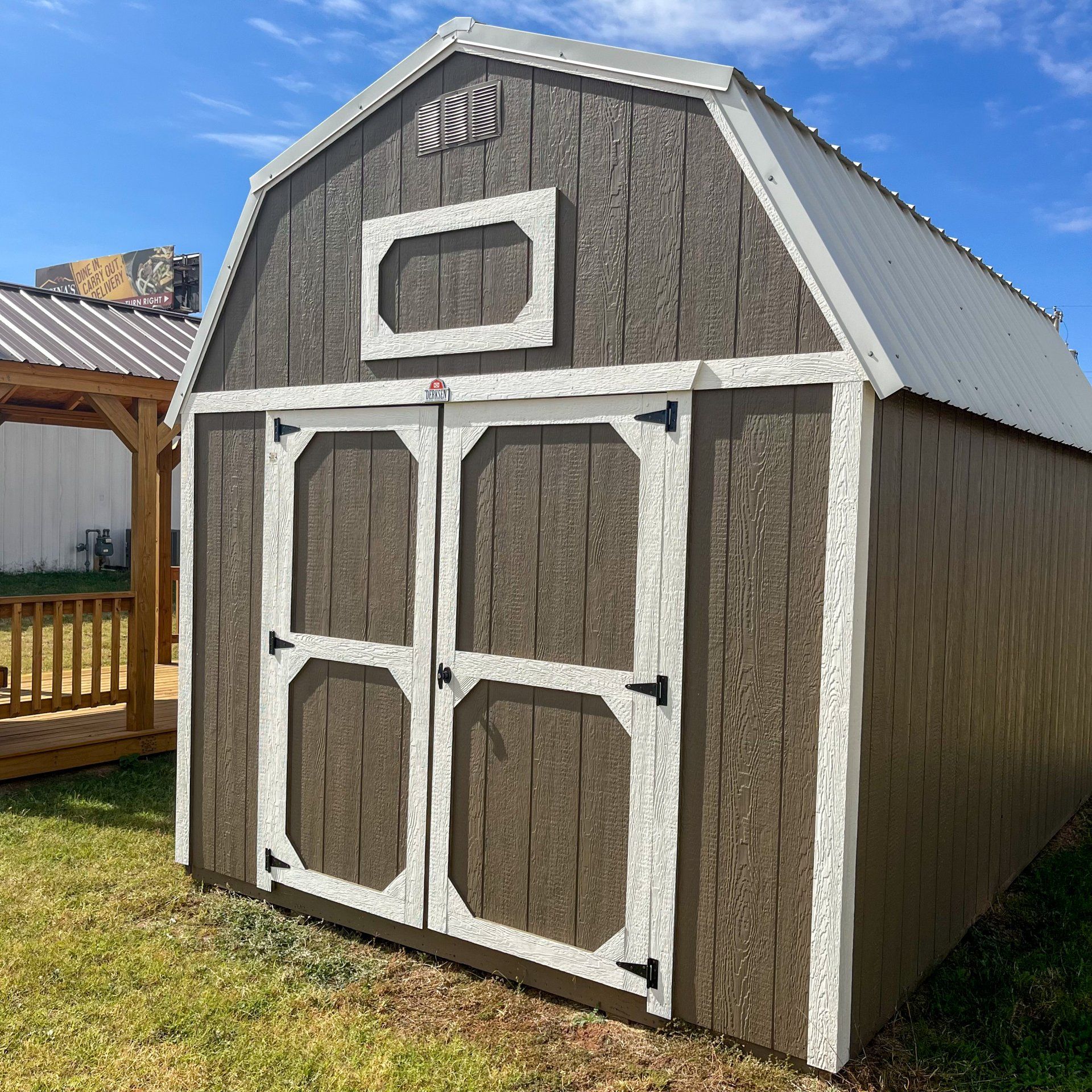 10x16 Lofted Barn Side Angle