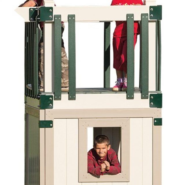 Un niño con una camisa roja mira por una ventana