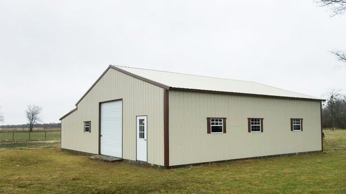 Texwin Steel Barn Side Angle